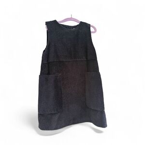 COS KIDS DARK NAVY BLUE Corduroy sleeveless dress. Size 4-6Y